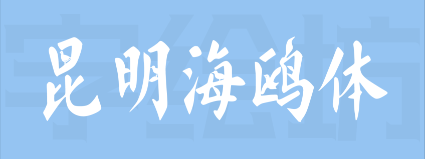 昆明海鸥体：首款城市定制型海鸥主题字体